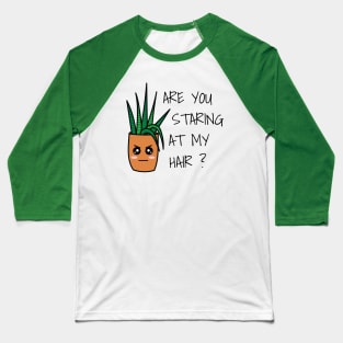 Angry kawaii houseplant Baseball T-Shirt